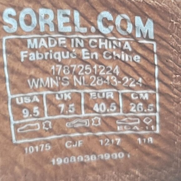 Sorel Nadia Women's Brown Heeled Open Toe Boots NL2843-224 US Size 9.5 - Picture 9 of 9